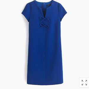 J.Crew Blue Bow Detail Dress
